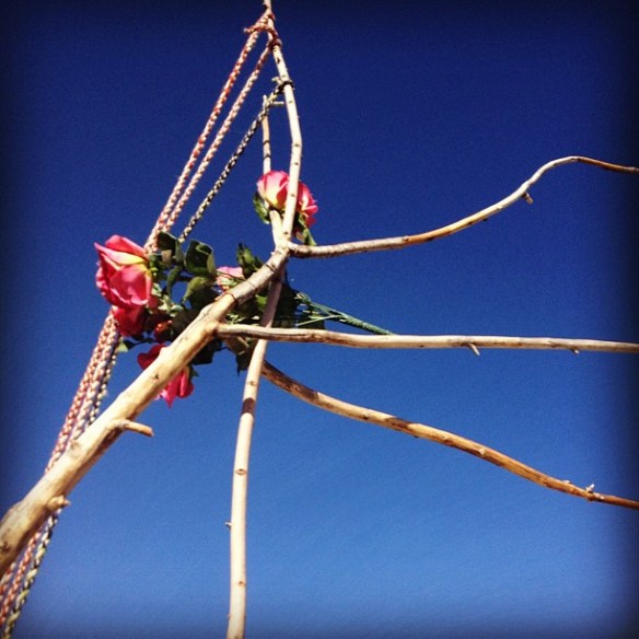 Talking Point, Stick and Flowers