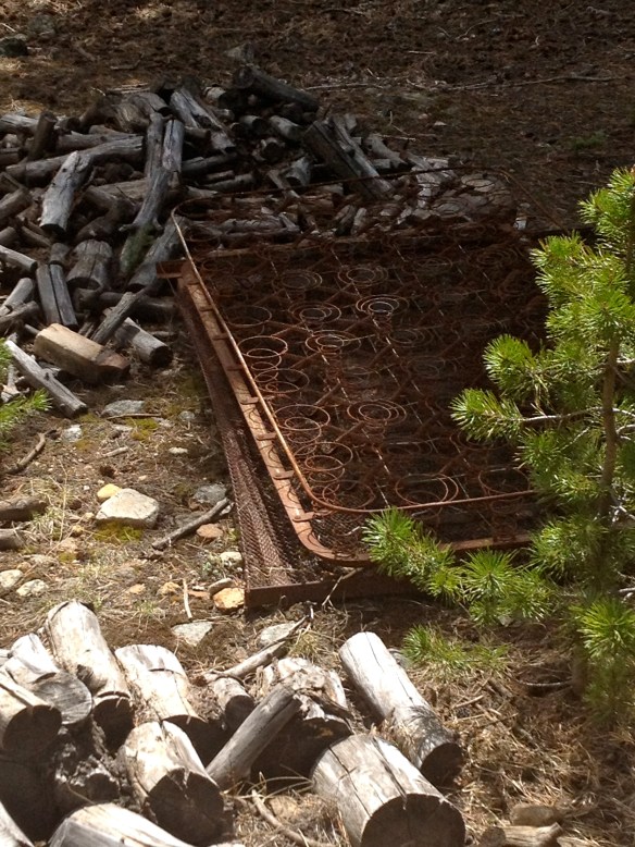 Mattress springs at St. Elmo, Colorado